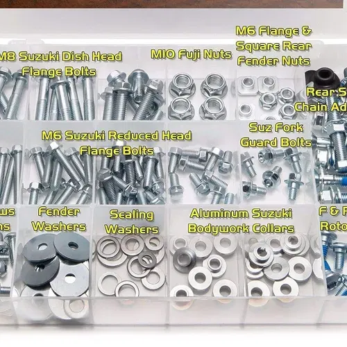 Suzuki Bolt Kit: RM/RMZ Model Series Dirt Bike (1996-present) Specmoto Hardware 