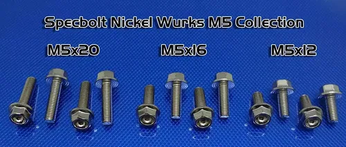 YZF250 YZF450 Nickel Wurks Bolt Kit Yamaha Factory Race Bolts Titanium Look