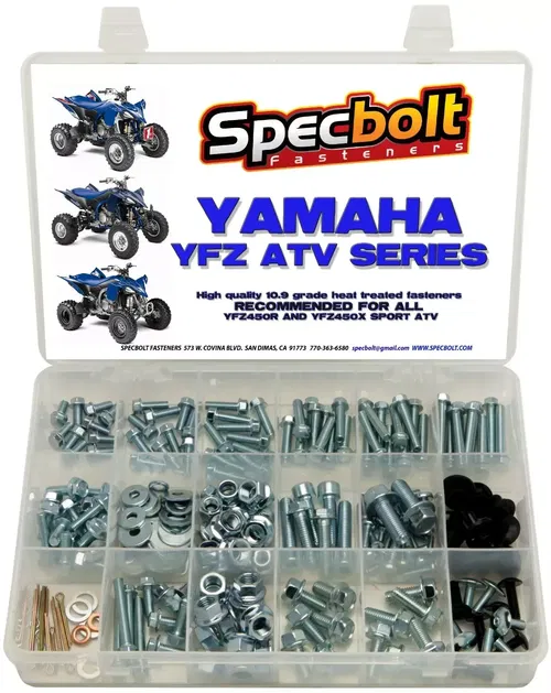 YAMAHA YFZ450R Bolt Kit YFZ450X ATV fasteners plastic body engine kit SPECBOLT