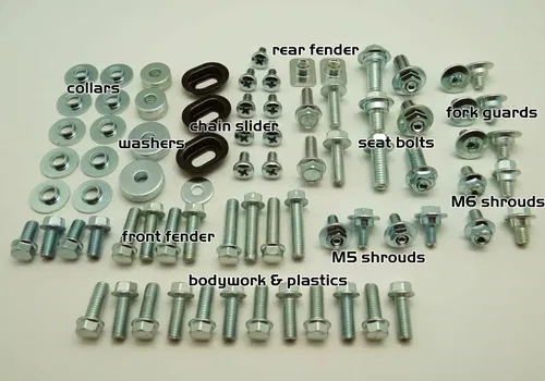 FULL BODY BOLT KIT HONDA CR 80 85 125 250 450 480 500 FENDERS SEAT SHROUDS