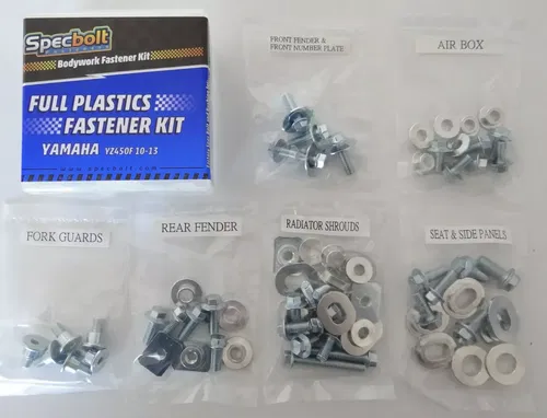 FULL Plastics Body Bolt Kit: YAMAHA YZ450F 10-13 Complete Fastener Hardware Set