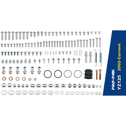 YZ125 2-Stroke Specific Bolt Kit For '02 & Up Yamaha YZ125 & YZ125X