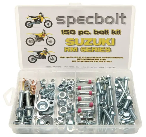 Bolt Kit Suzuki RM 60 65 80 85 125 250 plastic engine frame fender 370 400