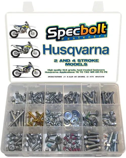 SPECBOLT HUSQVARNA BOLT KIT TE TC CR FC FE 65 85 125 250 300 350 450 501 510 610