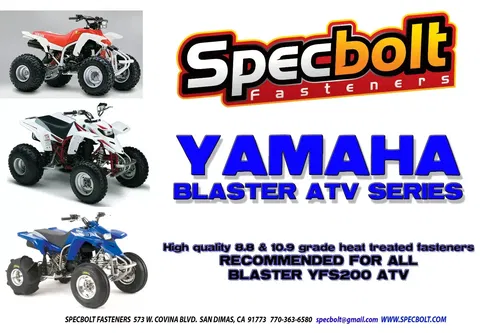YAMAHA BLASTER BOLT KIT YFS200 ATV QUAD BY SPECBOLT120PC