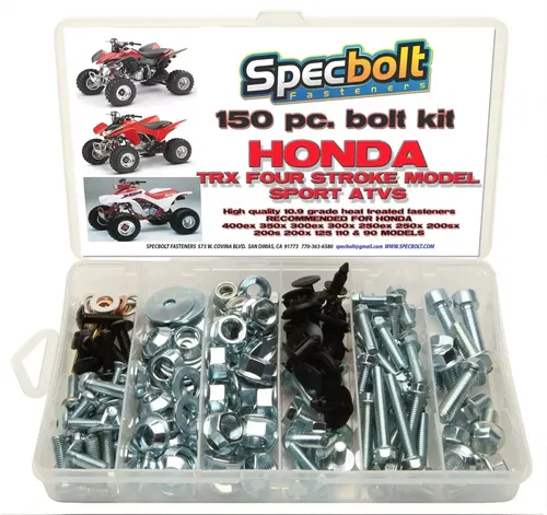 HONDA TRX 400EX Bolt Kit 300x 250x 250ex body engine muffler fender lugs
