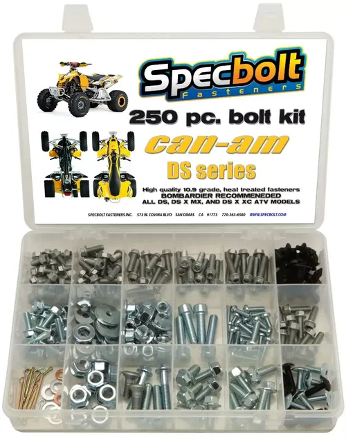 250pc Bolt kit CAN AM DS450 ATV DS-450 MX XC  X Plastic Panels Motor Bombardier