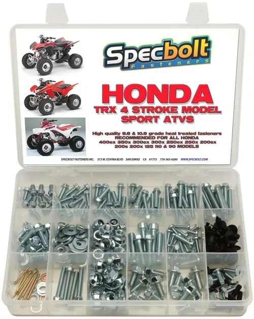 Honda TRX 400EX 350x 300EX 250EX 250X ATV fender plastics engine frame motor