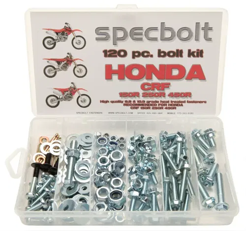 120pc HONDA CRF BOLT KIT CRF150 CRF250 CRF450 150 250 450 BODY ENGINE FRAME SEAT