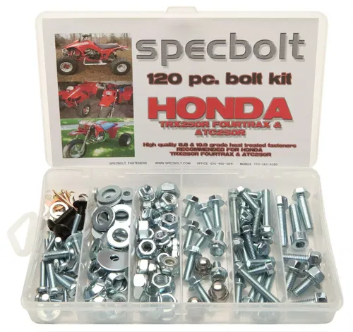 HONDA BOLT KIT FOR TRX250R QUAD FOURTRAX ATC 250R SPECBOLT 120PC BOLT KIT