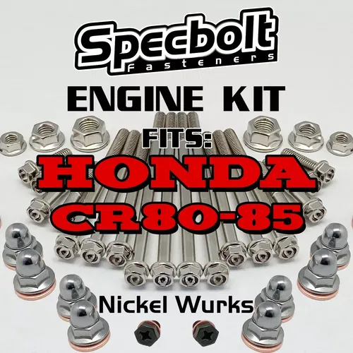 CR 80 85 Engine Bolt Kit for Honda Specbolt Nickel Wurks CR80 CR85 CR80B CR85B