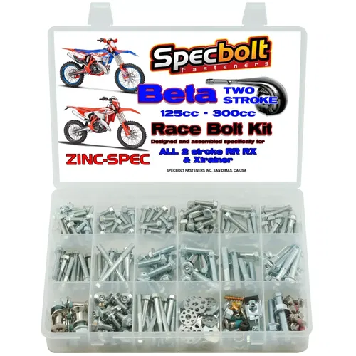 ZINC SPEC BETA 300 TWO STROKE BOLT KIT RX & XTRAINER 300cc 2015 TO CURRENT