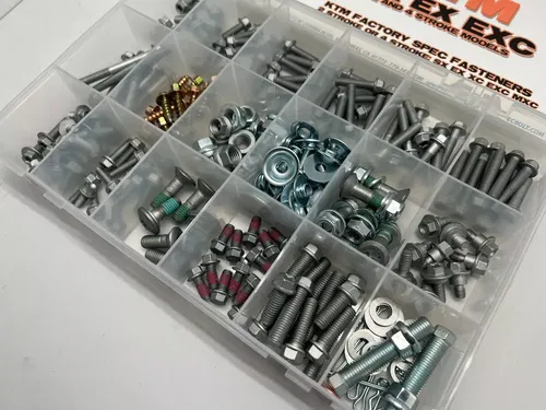 SPECBOLT 250PC HUSQVARNA MOTORCYCLE BOLT KIT TE TC CR FC FE 50 65 85 125 250 300