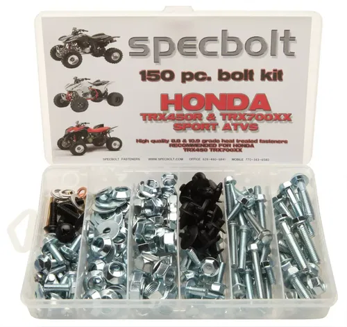 HONDA Bolt Kit TRX450R TRX700 fender engine wheel lug grab bar skid plates #0039
