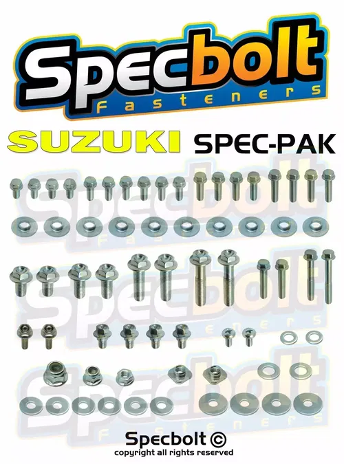 SPECBOLT SPEC-PAK Factory Match Bolt Kit SUZUKI RMZ250 RMZ450 Spec Pack