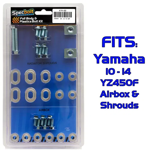 SPECBOLT YAMAHA KYA-62 Airbox & Shrouds Body Bolt Kit YZ450F 2010-2014 YZF450