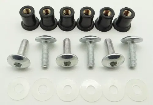 Specbolt Windscreen Fastener set Yamaha Kawasaki Honda Suzuki KTM Well Nuts M5