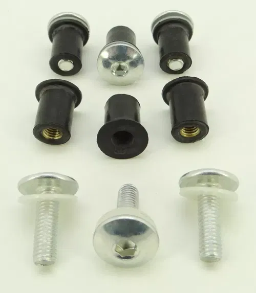 Specbolt Windscreen Fastener set Yamaha Kawasaki Honda Suzuki KTM Well Nuts M5