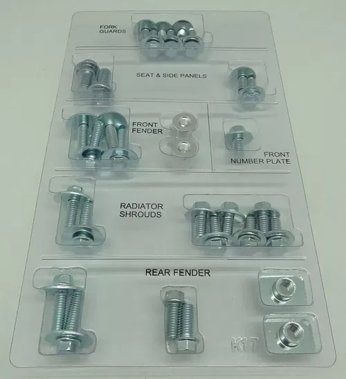 Kawasaki KX KXF Full Body Plastics Bolt Kit #KKA-17 KX125 KX250 KX250F KX450F