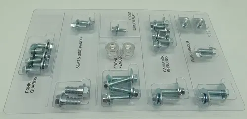 Kawasaki KX KXF Full Body Plastics Bolt Kit #KKA-17 KX125 KX250 KX250F KX450F
