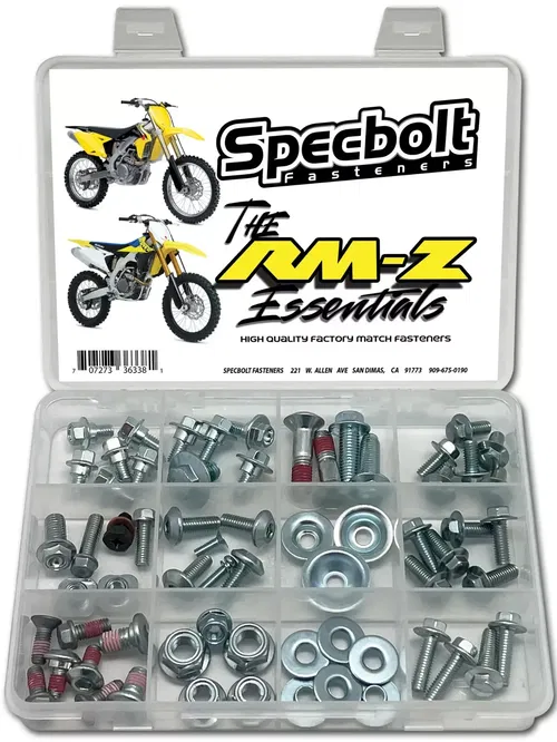 Bolt Kit Suzuki RMZ Essentials Track & Trail Seat Subframe Plastics Brake Fork