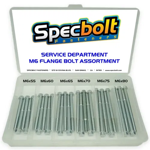 #2 SPECBOLT M6 REDUCED HEAD FLANGE BOLT CRANKCASE HONDA KAWASAKI SUZUKI YAMAHA