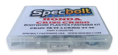 Full Plastics Bolt Kit Honda CR125 "98-99" CR250 "97-99"+ Seat Shrouds CR129799