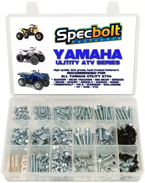 250pc YAMAHA UTILITY ATV Bolt Kit Kodiak Grizzly Big Bear Tracker Wolverine 4x4