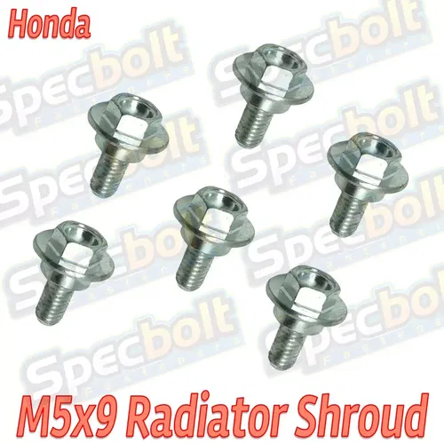 6pc M5x9 Honda Radiator Shroud Bolts CRF 250R 250X 450R 450X Match 90101-KRN-730