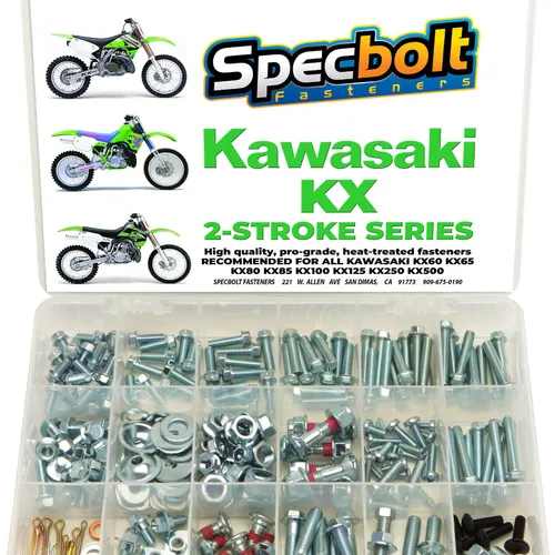 Kawasaki KX Bolt Kit KX60 KX65 KX80 KX85 KX100 KX125 KX250 KX500 SPECBOLT -L  