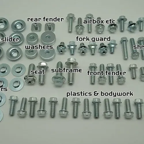 Specbolt Suzuki RM RMZ Body Bolt KIT for Plastics Fenders Seat Fork Guards 87pc 