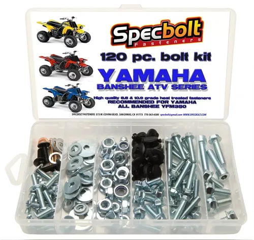YAMAHA BANSHEE ATV BOLT KIT YFZ350 YFS350 body engine frame pipes SPECBOLT