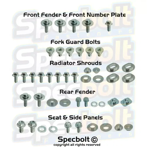 FULL Plastics Body Bolt Kit YAMAHA YZF WR YZF250 WR450F 2010-2014