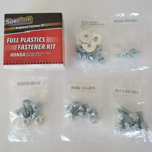 BODY PLASTICS BOLT KIT Honda CRF250R CRF450X 18-CURRENT, CRF450R 17-CUR #BK1720