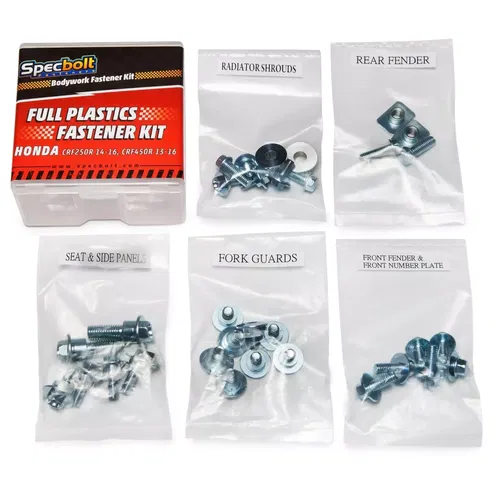 Honda CRF 250 450 Body Plastics Bolt Kit CRF250 2014-16, CRF450 2013-16 #BK1316