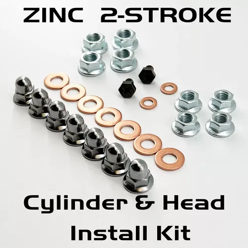 ZINC YZ125 YZ250 2 STROKE TOP END ENGINE CYLINDER & HEAD CAP ACORN FLANGE NUTS