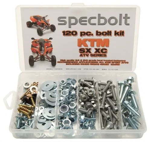 Fastener kit for KTM ATV SX 450 S X505 450XC 525XC body plastic fenders engine