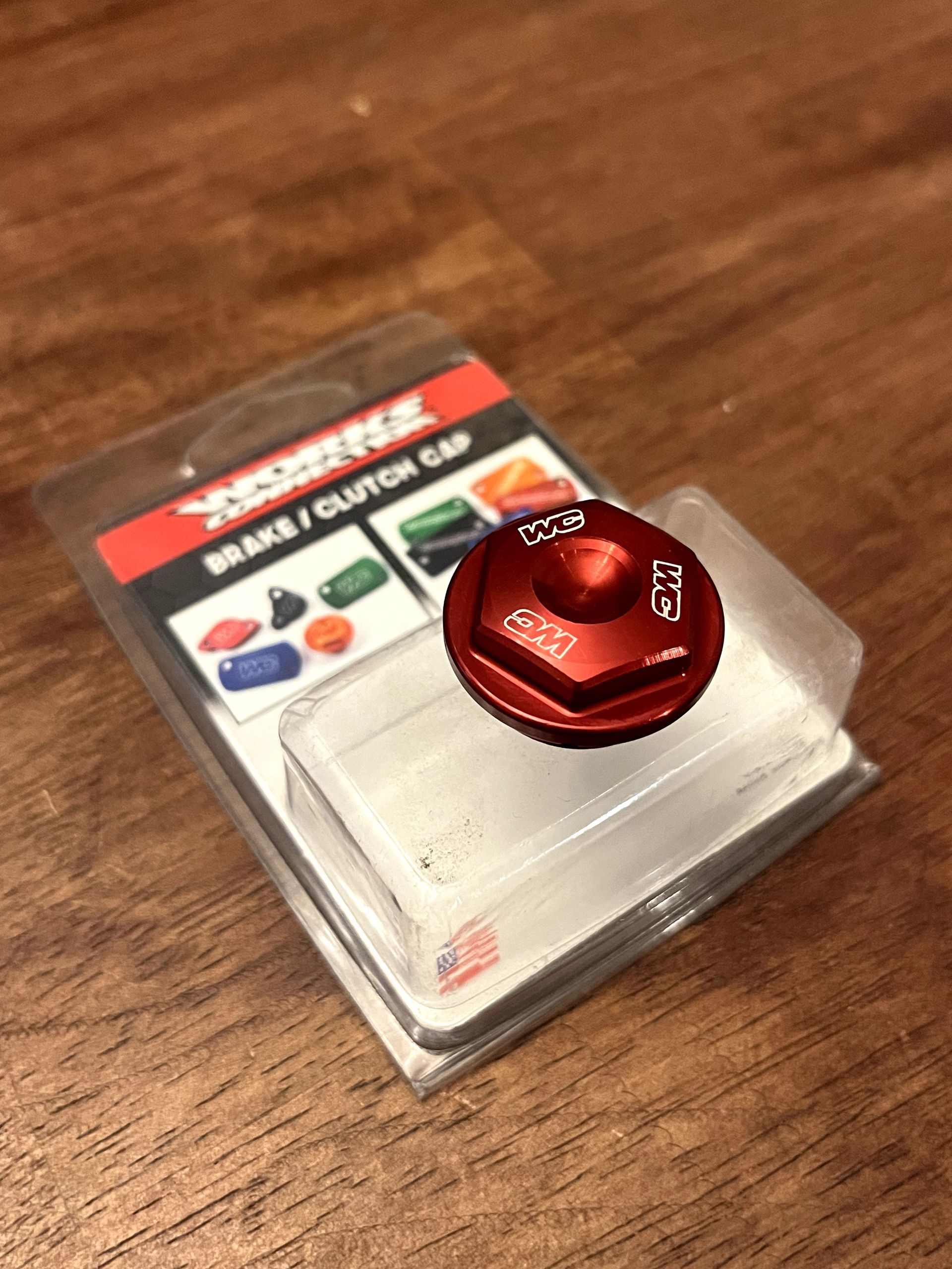 NEW Works Connection Rear Billet Brake Cover - KTM/GAS/HUS - RED - 21-765