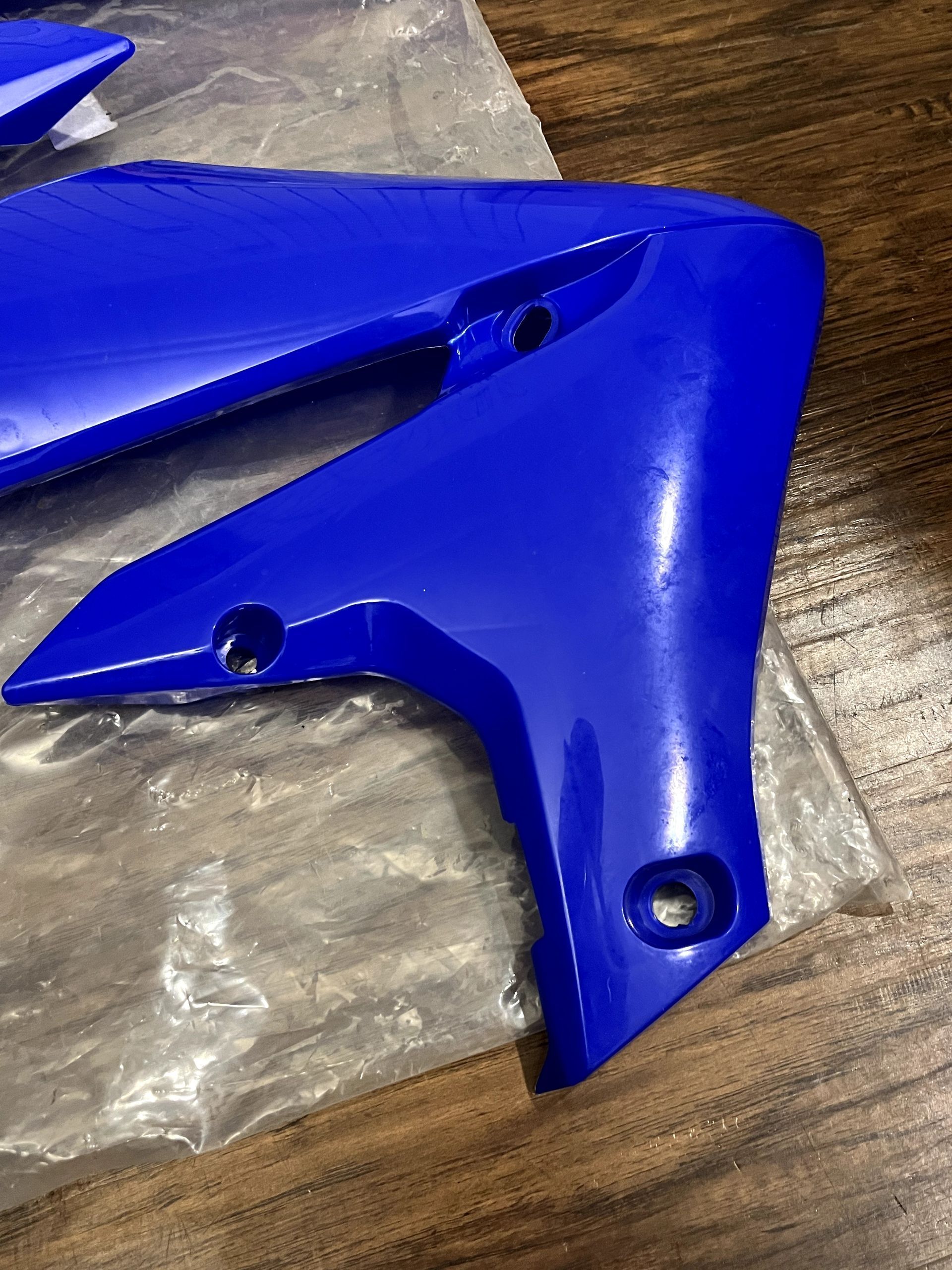 NEW YZ250F YZ450F Polisport Radiator Shroud Set - Blue - 8415100001