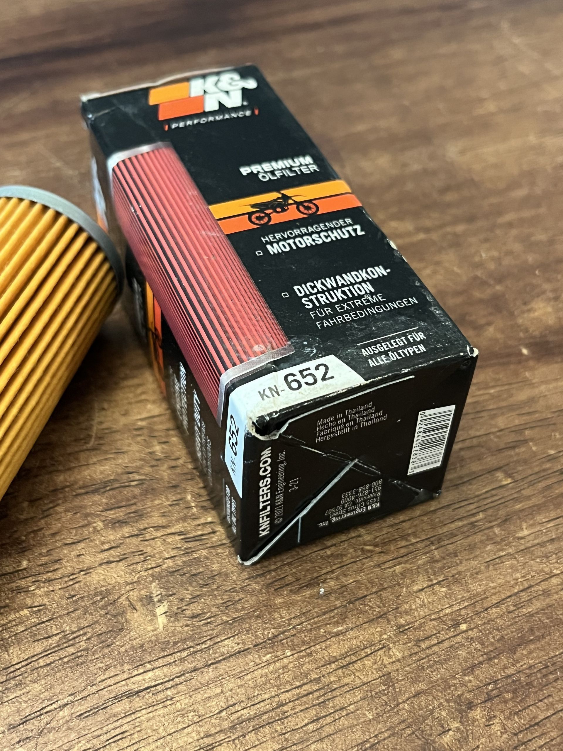 NEW K&N Engine Oil Filter - KTM GAS GAS HUSQVARNA 250 350 450 - KN-652