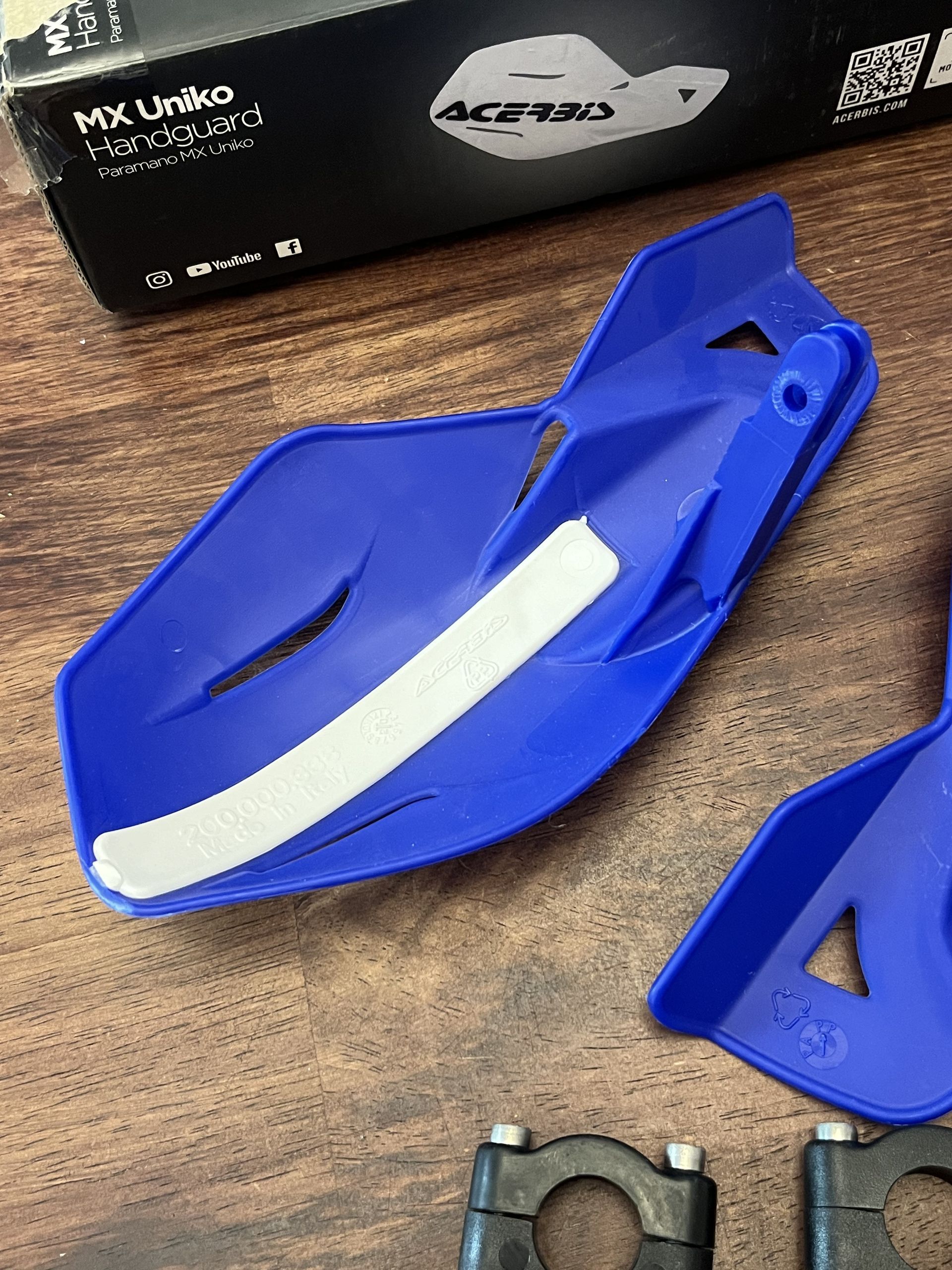 NEW Acerbis Uniko MX Handguards Hand Guards - Blue - 2041780003