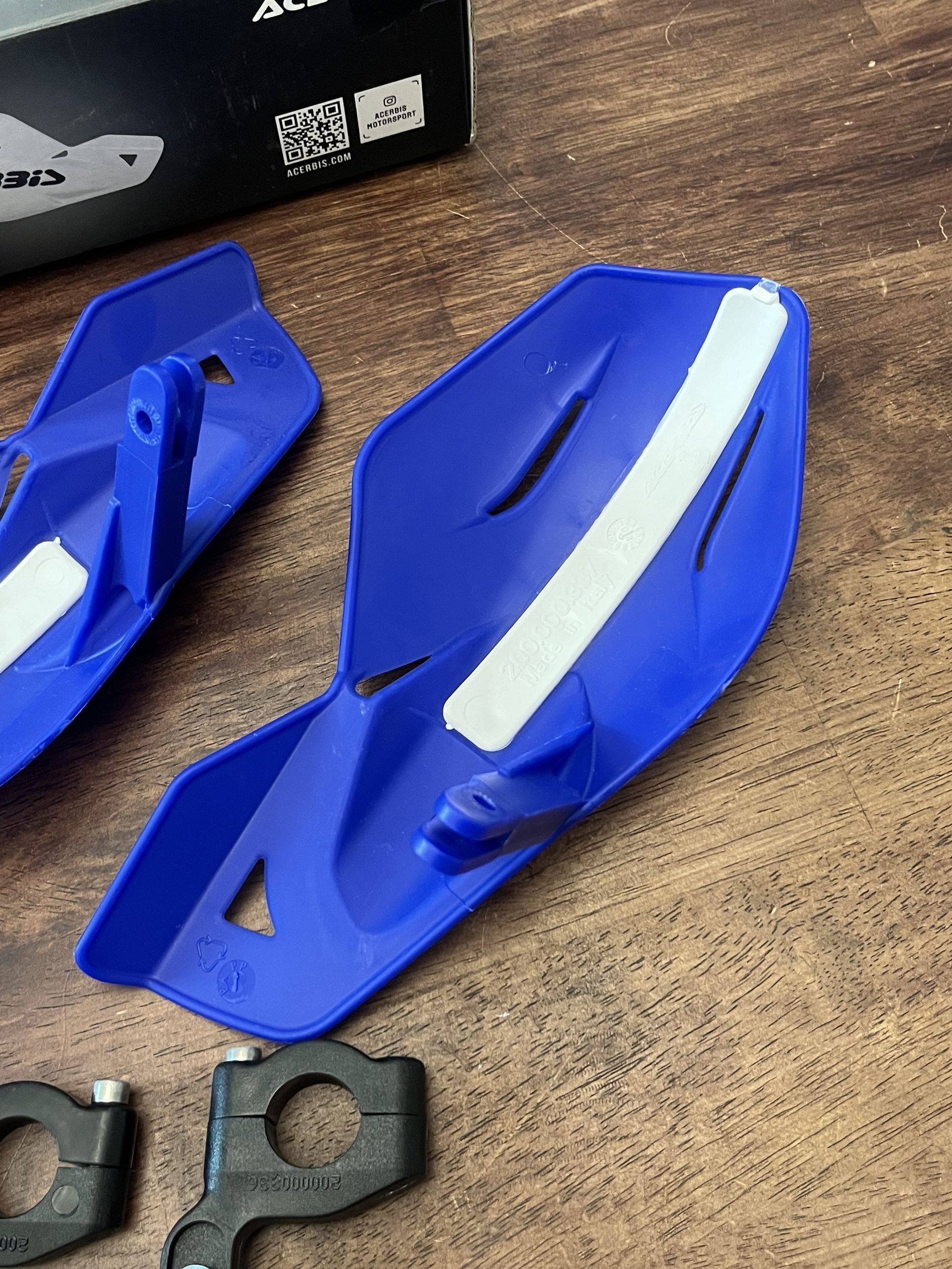 NEW Acerbis Uniko MX Handguards Hand Guards - Blue - 2041780003