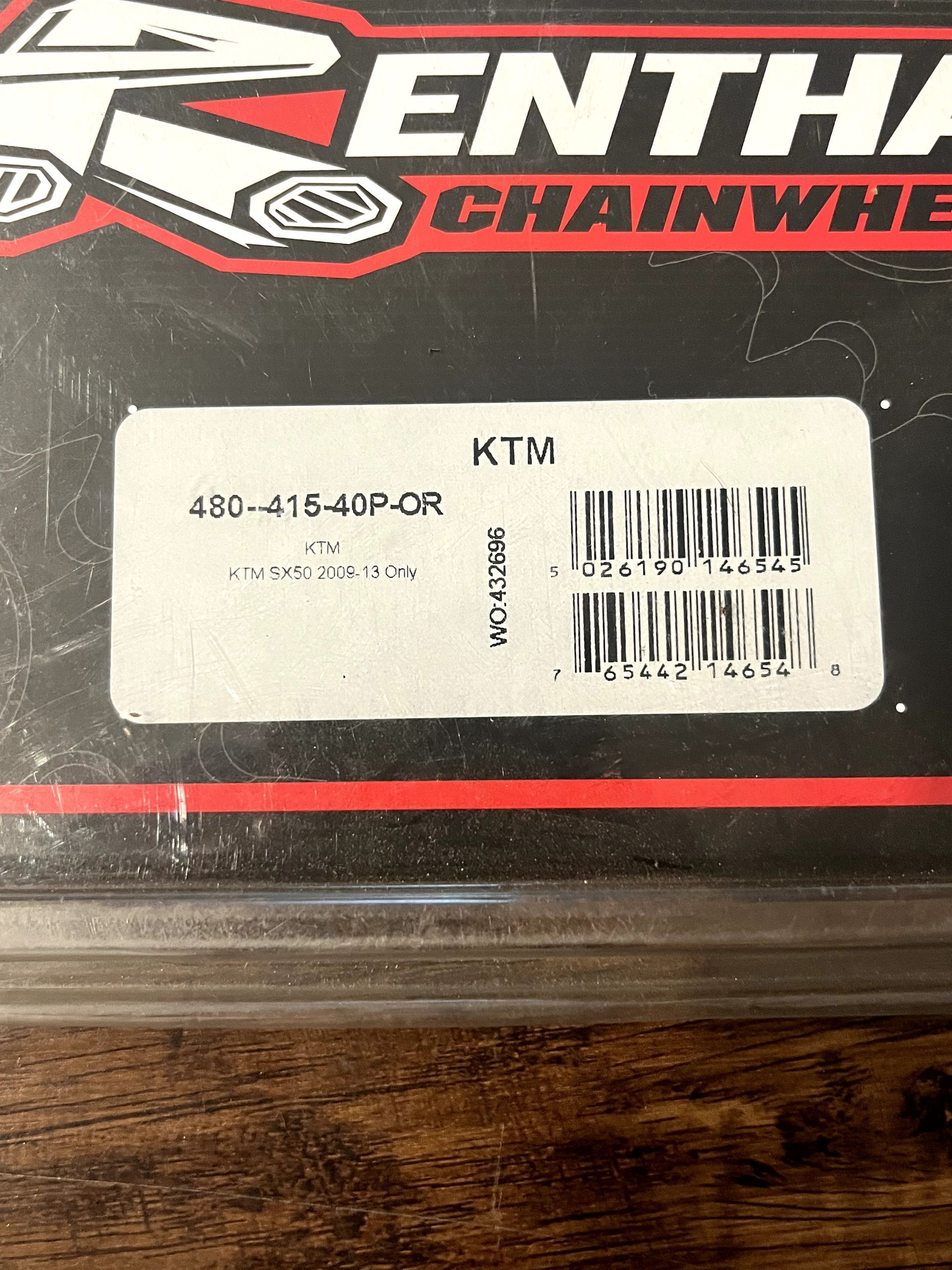 NEW Renthal Rear Sprocket 40 Tooth Orange - 2009-2013 KTM 50 SX - 480-415-40P-OR