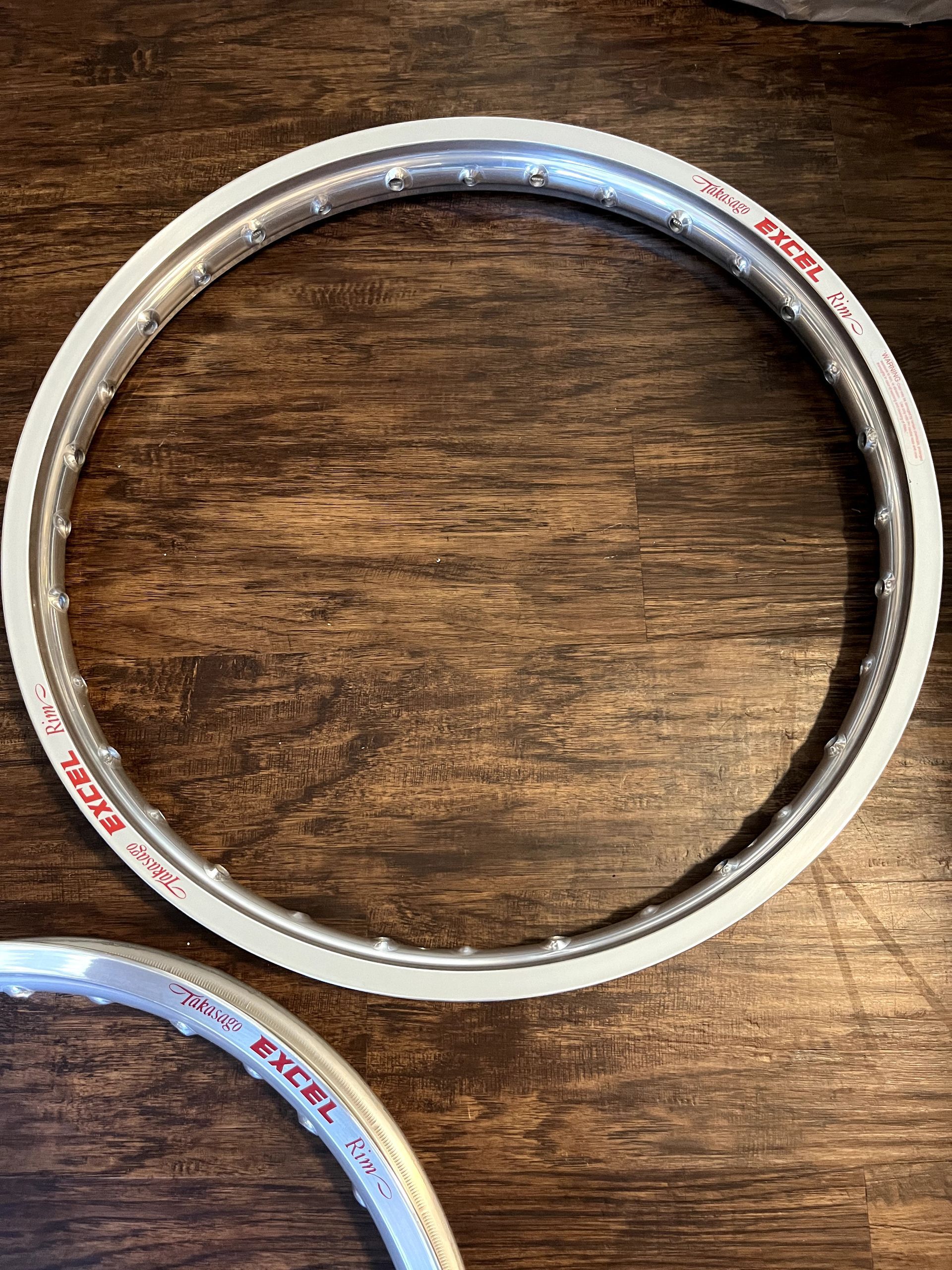 NEW Set of Excel Takasago Rims - Silver - GES412