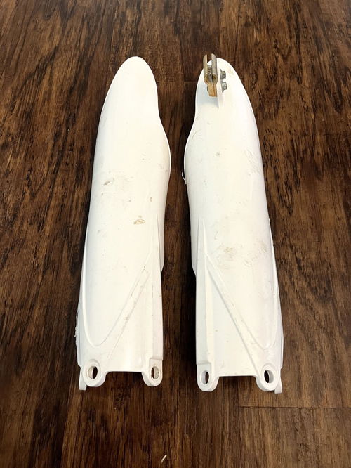 YZ250F YZ450F OEM Fork Guards - WHITE