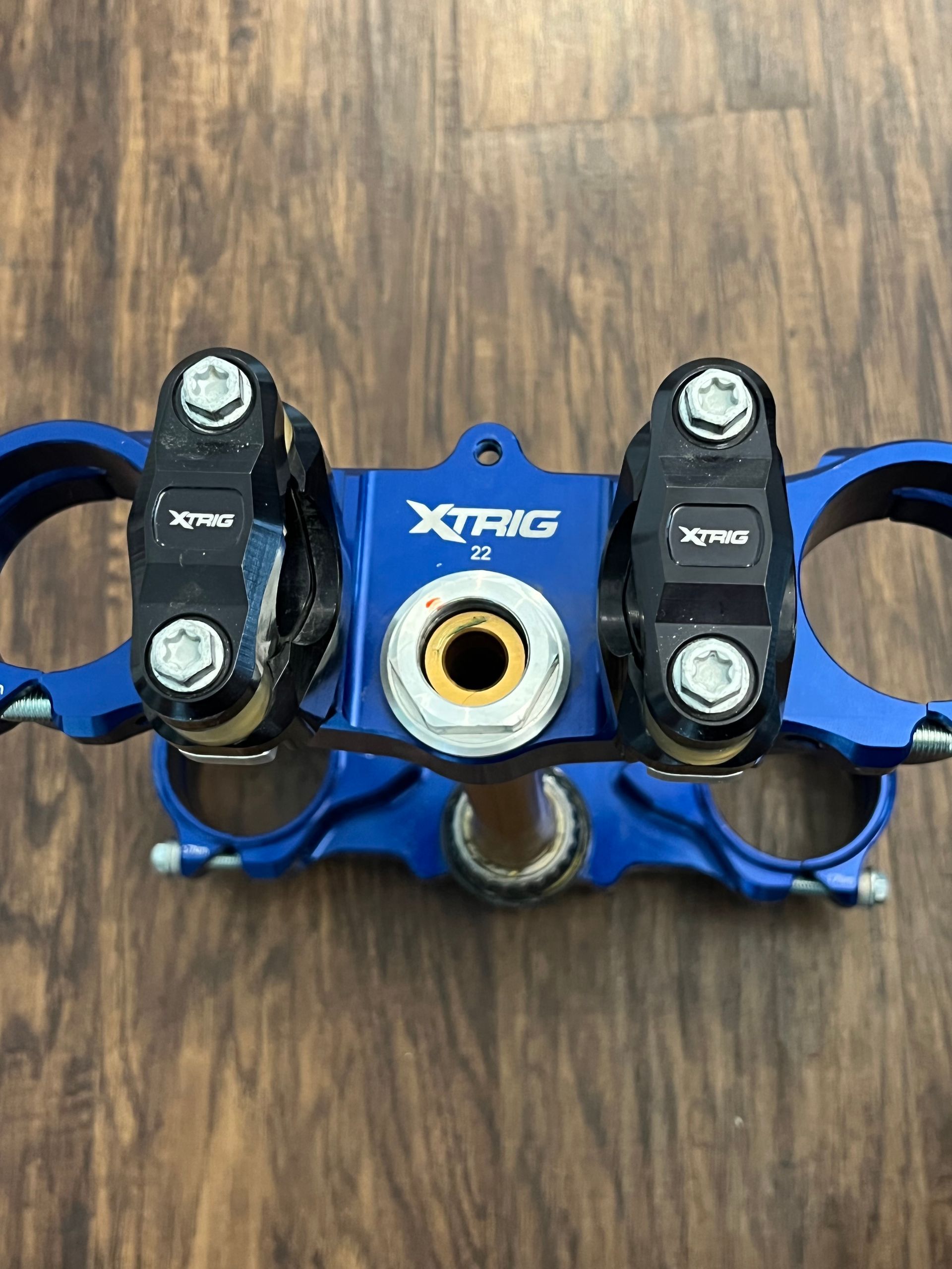 XTRIG ROCS Tech Triple Clamps w/ Bar Mounts YZ250F YZ450F STOCK 22mm