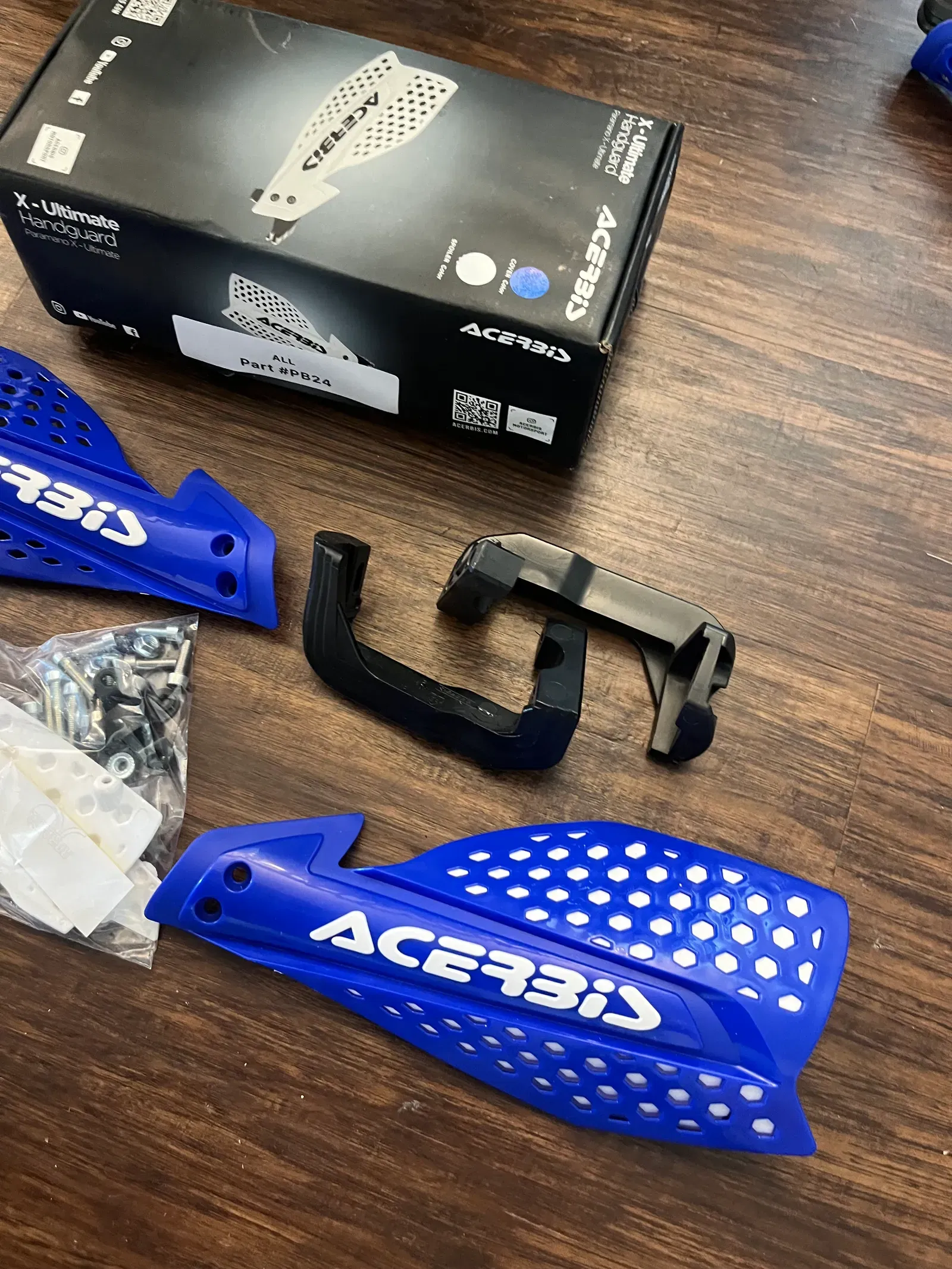 NEW Acerbis X-Ultimate Handguards- Blue/white