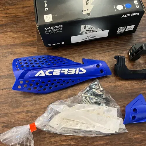 NEW Acerbis X-Ultimate Handguards- Blue/white 