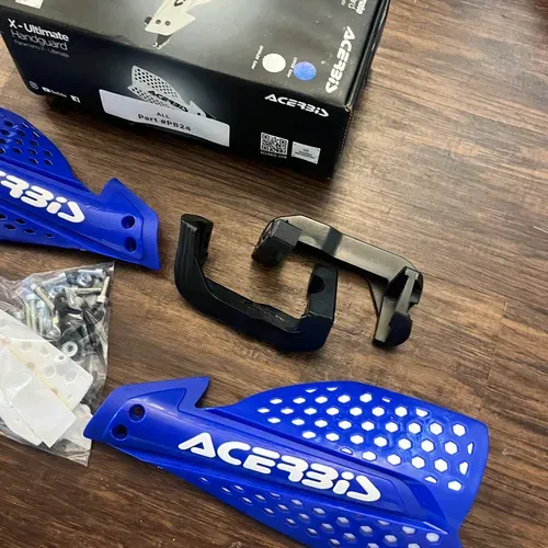 NEW Acerbis X-Ultimate Handguards- Blue/white 