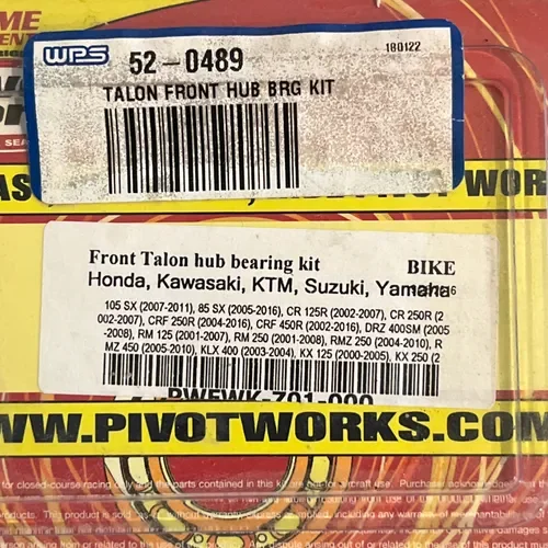 Pivot Works Front Hub Bearing Kit- Compatible Models In Photos